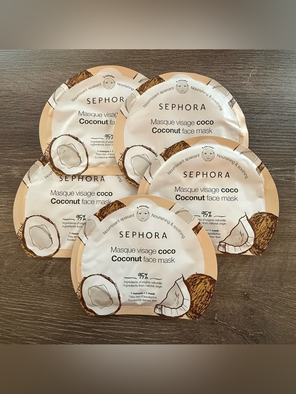 Sephora Coconut Face Masks - 5 Masks